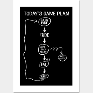 Today_s Game Plan Awesome T shirt For Biker Posters and Art